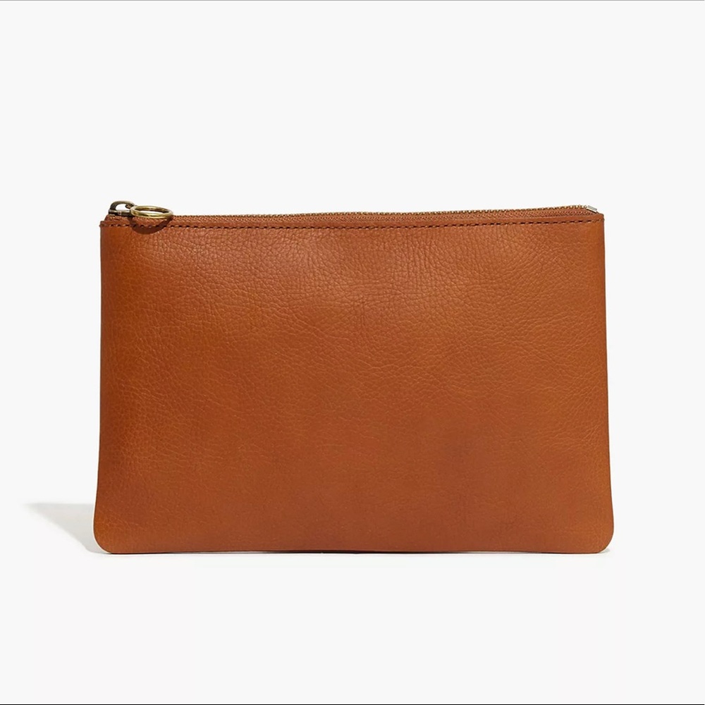 Madewell The Leather Pouch Clutch, NWT